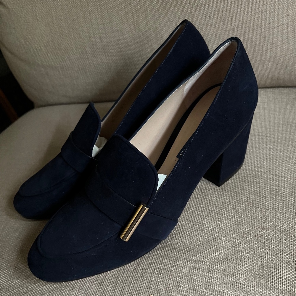Stuart Weitzman Preston Cylinder 70 Nice Blue Suede - 9M